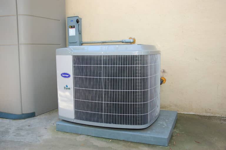 Aging outdoor AC unit at a Monrovia home